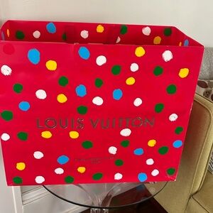 Rare Vintage extra Large Holiday Louis Vuitton Gift Bag